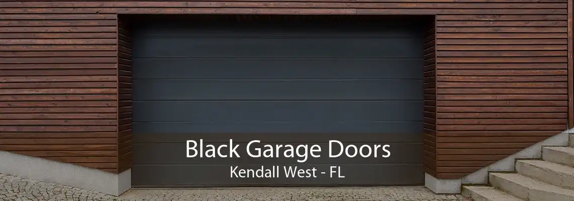 Black Garage Doors Kendall West - FL