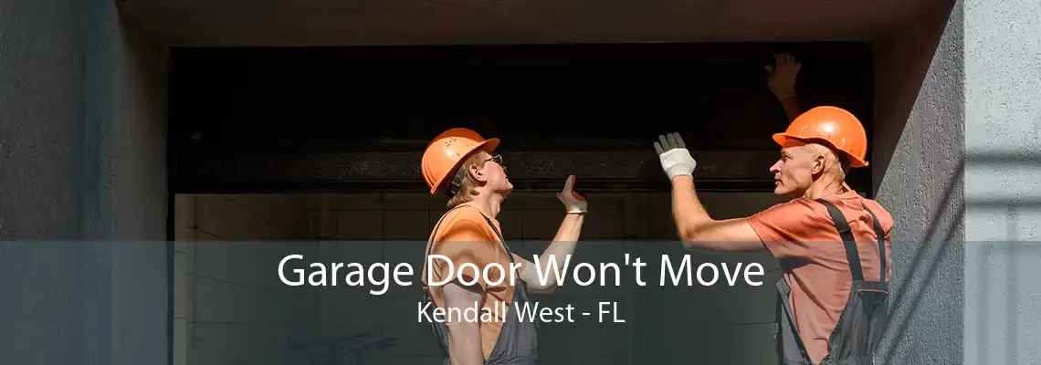 Garage Door Won't Move Kendall West - FL